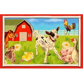 Dolce Mia Farm Animals Barnyard Placemat by Dolce Mia Designs