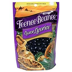 Teene Beanee Luxor Licorice Jelly Beans, 8.5-Ounce Bags (Pack of 12)