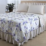 Sarah Blue Wedding Ring Quilt Full/Queen Color Blue