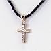 0.22 Carat 14K Rose Gold Diamond Cross Pendant
