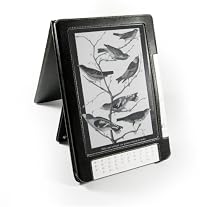 Tuff-Luv Leather case cover for Amazon Kindle DX Flip Style (9.7' inch) 1st Gen (Black)