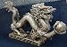 2012 is DRAGON YEAR! 8" Long Golden Feng Shui Dragon - Great Gift for Success and Power