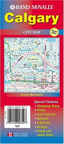 City Travel Guides Discounted  Books : Calgary City Map