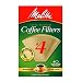 Melitta Cone Coffee Filters, Natural Brown, No. 4, 40-Count Filters (Pack of 12)