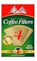 Melitta Cone Coffee Filters, Natural Brown, No. 4, 40-Count Filters (Pack of 12)