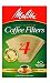 Melitta Cone Coffee Filters, Natural Brown, No. 4, 40 Count (Pack of 12)