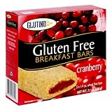 Glutino Cranberry Bars, 7.1-Ounce Boxes (Pack of 6)