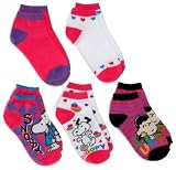 Peanuts Girls 7-16 Girls Snoopy 5 Pack Socks