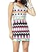 Pink Queen® Womens 3D Digital Print Bodycon Tank Dress with Various Patterns