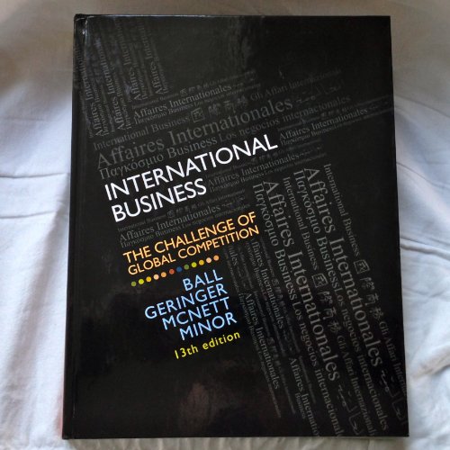 International Business: The Challenge of Global Competition