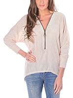 Bleu Marine Jersey Roxanne (Beige)