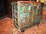 Antique Indian Chest Sideboard Buffet Rustic Carved Animals Red Green Patina