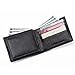 Men RFID Blocking Wallet Genuine Leather Credit Card Protector Bifold 8 Slots Black