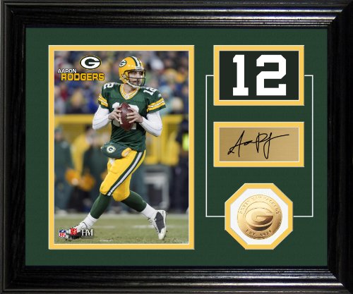 Highland Mint NFL Green Bay Packers Aaron Rodgers Player Pride Desk Top Photomint