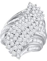 3.00CTW DIAMOND CLUSTER RING