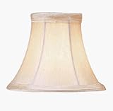 Silk Bell Shaped Chandelier Clip On Lamp Shades - Ivory - B1480