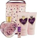Vera Wang Princess By Vera Wang For Women, Mini Cosmetic Bag, Set Of 4 (Body Lotion, Body Polish and Eau De Toilette Spray and Roll On)