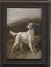 Dollhouse Miniature Framed Print of a Hunting Dog