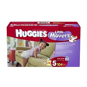 Huggies Little Movers Step 5 Giant Pack, 104 Count: Health &amp; Personal Care