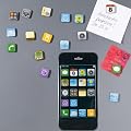 Magnet-Set "iPhone Apps", 18-tlg.