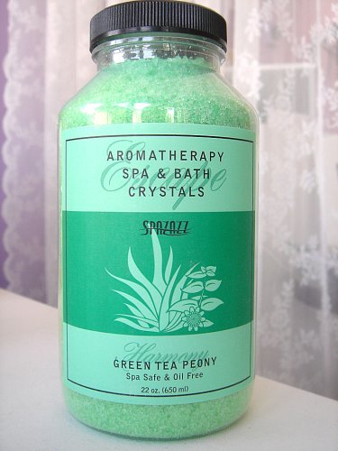 Spazazz Green Tea Peony Enlighten All-natural Spa & Bath Crystals -109- 22 oz.