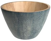 Mountain Woods Art Deco Blue Bowl