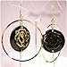 HuaYang Lady Vintage Bohemian Style Alloy Long Tassels Dangle Ear Drop Earrings(Gold)