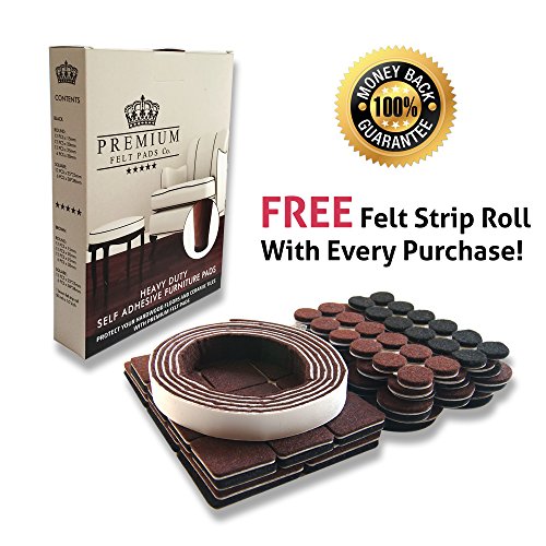 Premium felt furniture pads to protect hardwood floors with free …