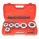 Grip 9 pc Ratcheting Pipe Threader Kit