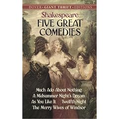 Five Great Comedies: Much ADO about Nothing, Twelfth Night, a Midsummer Night's Dream, as You Like It and the Merry Wives of Windsor (Dover Giant Thrift Editions) (Taschenbuch)