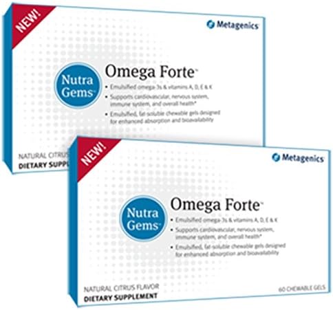 Metagenics OmegaForte Citrus 60 Chewables - TwinPak