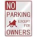 poodle21 - NO PARKING POODLE EXCEPT FOR OWNERS PARKING SIGN
