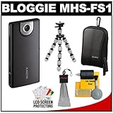 Sony Bloggie MHS-FS1 1080p HD Video Camera Camcorder (Black) with LCS-CSW C ....