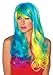 Leg Avenue Costumes Prism Long Wavy Rainbow Wig with Adjustable Elastic Strap