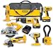 DeWalt DC7KITGA 18v. XRP Super 7-Kit Cordless Combo w/ Right Angle Drill & DC056 Impact Driver