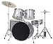 Musical Instruments : Bridgecraft 5 Pc Drum Set with Cymbals - Silver