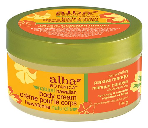 Alba Botanica Papaya Mango Body Cream, 6.5-Ounce Jar