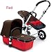 Bugaboo Cameleon Red Base, Off-White DENIER Fabric NEW!