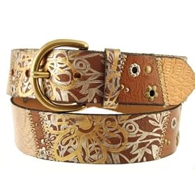 Fossil Safari Floral Belt