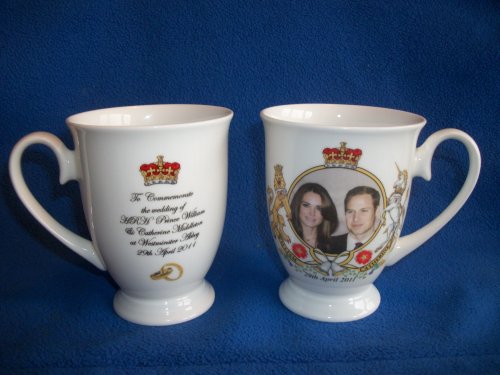 kate middleton wedding ring price. HRH Prince William and Kate Middleton Bone China Wedding Mug (10.5 cms)