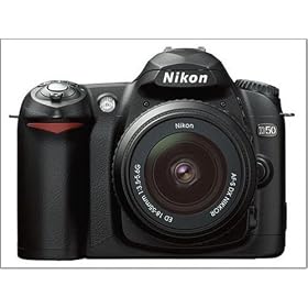 Nikon D50 Digital SLR Camera Kit Black includes AF-S Zoom Nikon 18-55mm Lens [6MP]