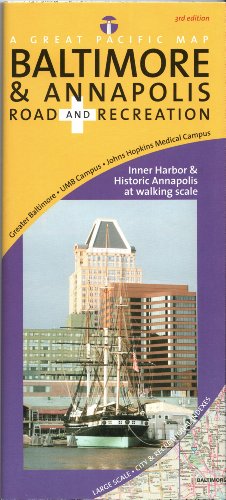 baltimore  annapolis road  recreation map 3rd edition