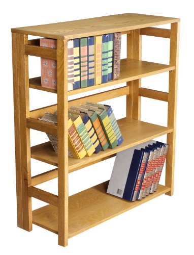 Regency Seating Oak 34-Inch High Folding Bookcase, Medium On Sale