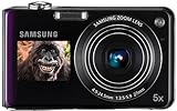Samsung PL150 Digitalkamera (nur microSD, 12 Megapixel, 5-fach opt. Zoom, duales Display, Bildstabilisierung, Weitwinkel) lila
