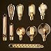 ANYQOO Edison Light Bulb Squirrel cage Filament Bulb Antique Lighting base (E26/E27) 40W