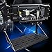 Jeep Tailgate Table, Aluminum Alloy Black Rear Foldable Shelf for Jeep Wrangler JK 2007-2017 2/4 Door, Support up to 75lb