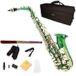 Cecilio 2Series AS-280GL Green Lacquered w/ Gold Accents Alto Saxophone w/ Case and Accessories