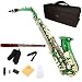 Cecilio 2Series AS-280GL Green Lacquered w/ Gold Accents Alto Saxophone w/ Case and Accessories