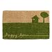 Happy Home Coir Door Mat (Green) (18"D x 30"W)