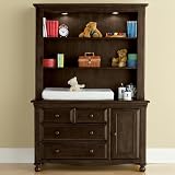 Bedford Baby Monterey Changing Table and Hutch - Chocolate